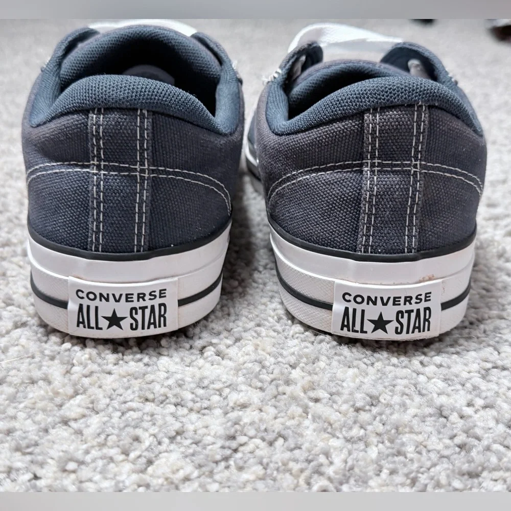 Converse All Star Low Top Sneakers Gray Canvas Lace Up Men’s 9 Women’s 11 - Picture 5 of 10